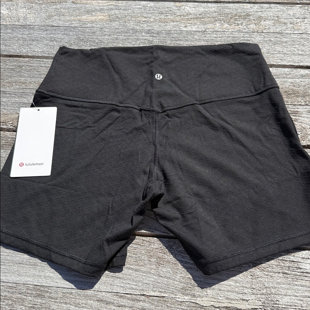 lululemon Align HR‎ Bike Short 6" Black Diamond size 14 NWT